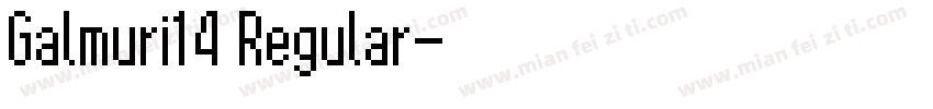 Galmuri14 Regular字体转换